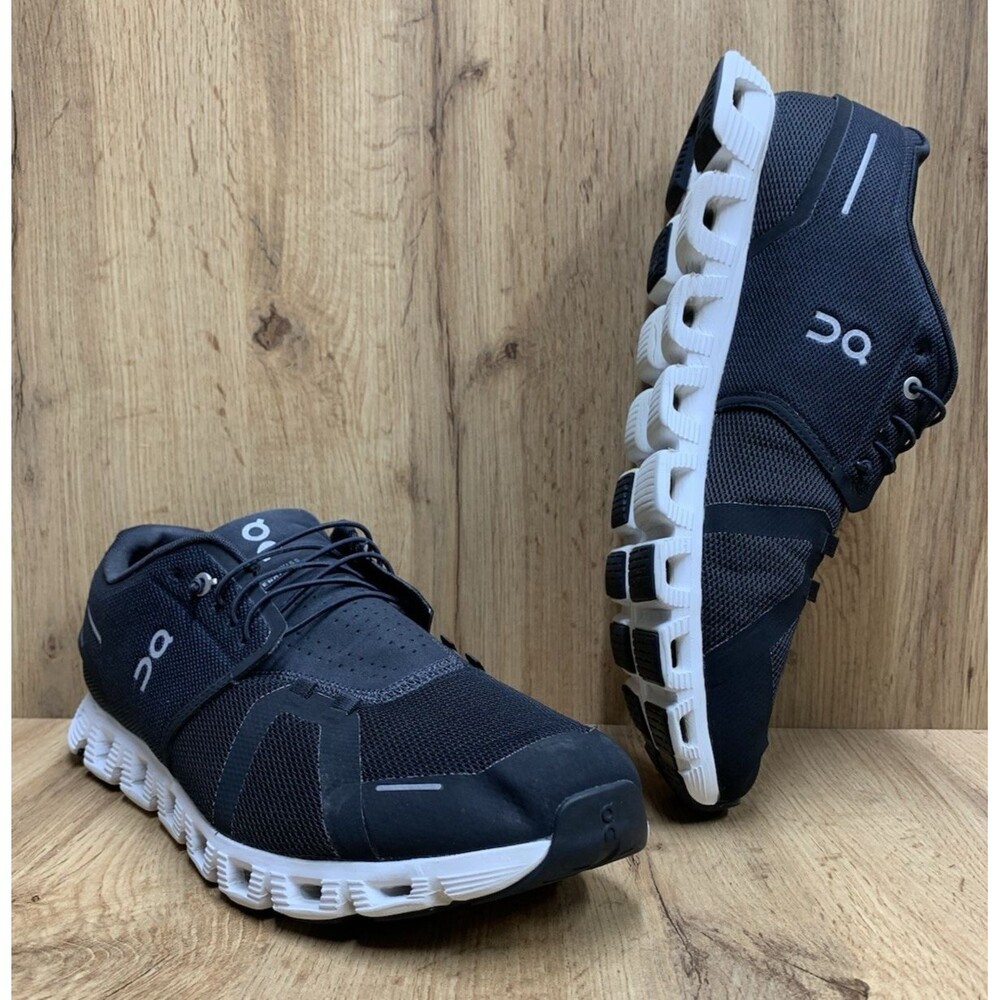 On Cloud 5 Men's Size 13 Black White Running Shoes 59.98919 CloudTec Sneakers